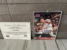 al kaline autographed card with certificate of authenticity
