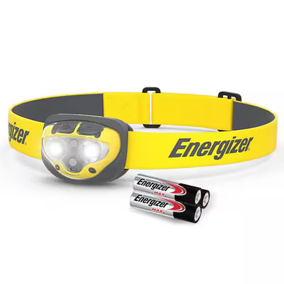 Energizer LED Headlamp 550 Lumen Vision HD Pro Waterproof Adjustable Strap