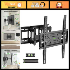 Full Motion TV Wall Mount for 32-70 inch TVs, Swivel Tilt, VESA 400x400mm, Fit