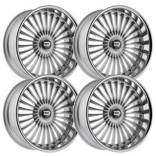 Set-4 Dazz Merlot 24x10 5x55x127 Silver Chrome 0mm Wheels Rims 24 Inch