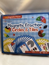 Magnetic Fraction Circles  Tiles 180 Pieces Education Math Learning