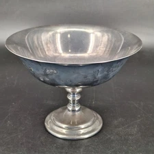 Reed & Barton #235 Mid-Century Modern Silver Plate Compote Bowl Vintage