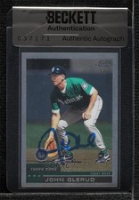 BAS 2000 Topps Chrome Traded & Rookies John Olerud Seal of Authenticity Auto 3c7