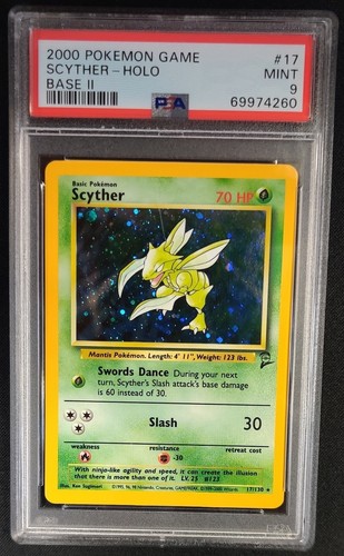 Scyther graded PSA 9 for sale on eBay
