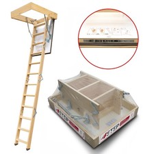 4Step Bodentreppe Gedämmt GREENLINE Dachbodentreppe 90x70 cm 35mm 1,2W/m2K