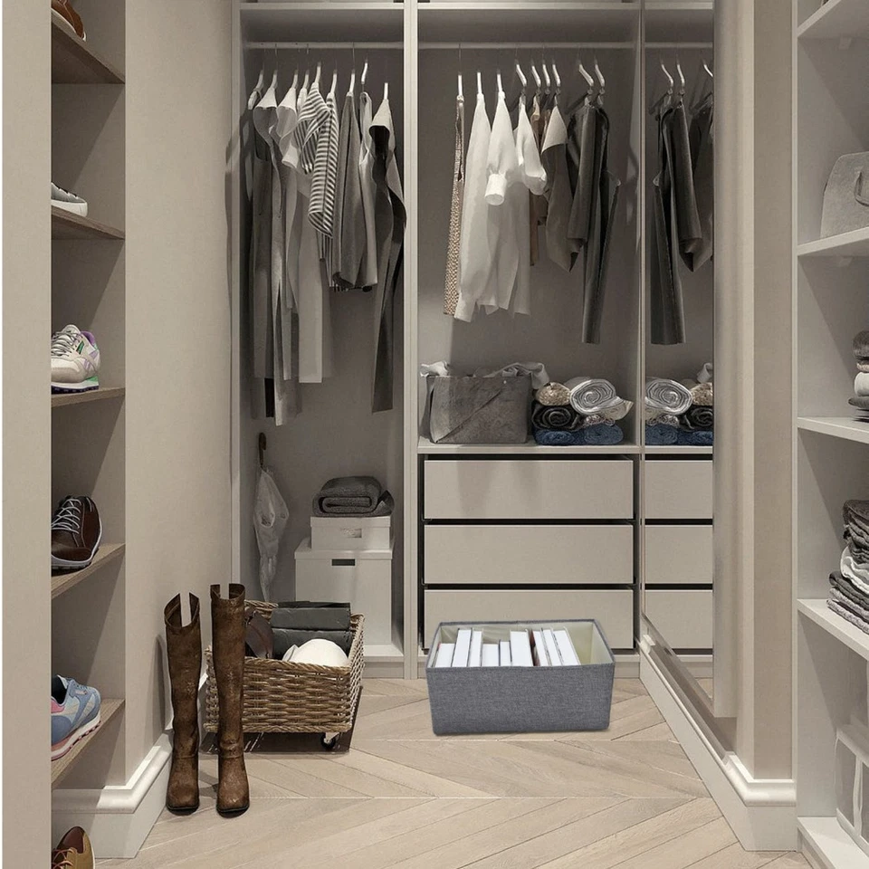  Schrankkörbe Für Kleiderschrank Waschekorb Aufbewahrungskorb Aufbewahrungskörbe - Bild 2 von 4