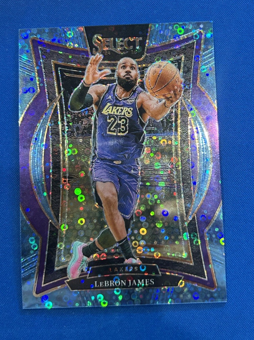 Lebron James 2024-25 Select Light Blue Disco /99 Concourse #54 🔥 LA Lakers