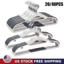 Durable Plastic Hangers Non Slip for Clothes Coat 360  Swivel Hook Heavy Duty