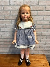 Vintage Ideal Toy Co. Patti Playpal Large 35" Plastic Doll 1960s Marked G-35
