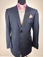 Ermenegildo ZEGNA Modern 2-Button Navy ITALIAN Sport Jacket 46 R