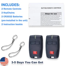 2-PACK Remote for Mitto 2 for Kleio Ghibli Mitto RCB TRC1 TRC2 TRC3 Garage Door