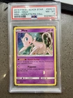 Pokemon 2019 Mew SM215 Holo Hidden Fates Pin Collection PSA 8 Double Swirl🌀