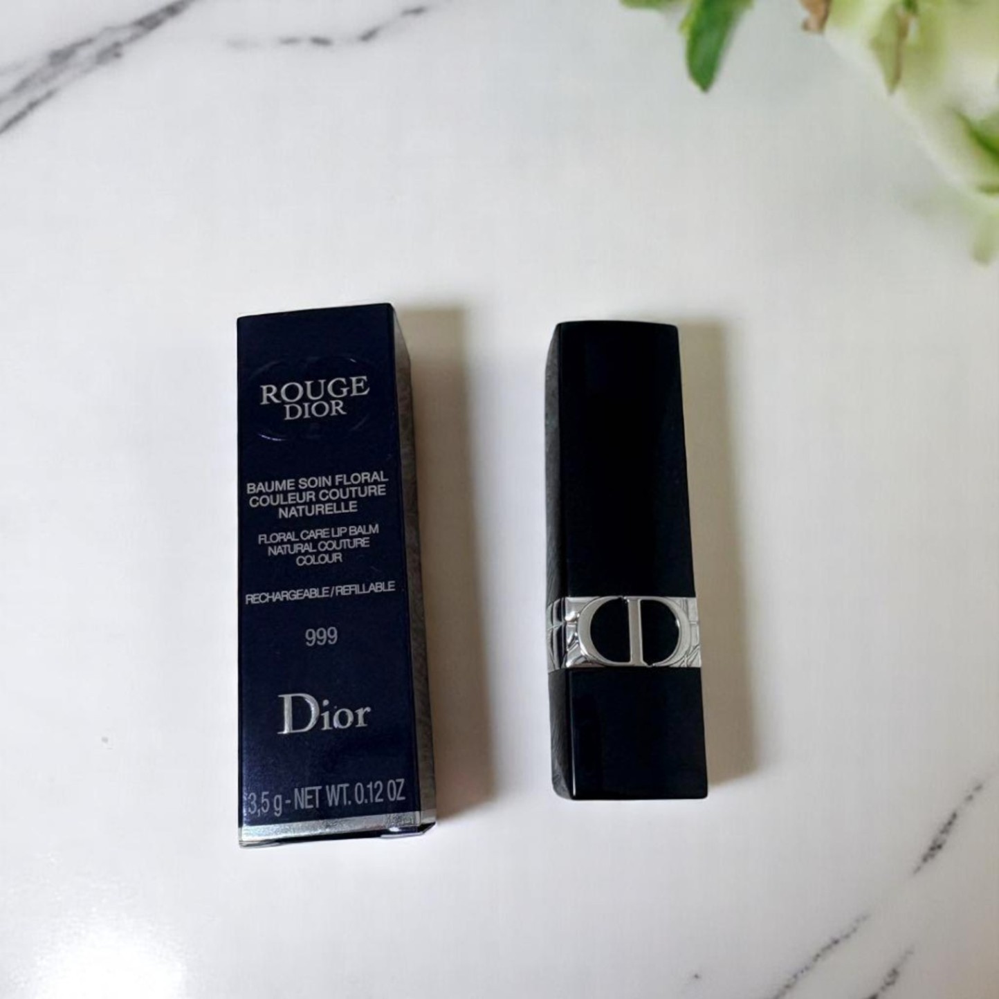 Dior Rouge Dior 999 Red Lip Balm 3.5g Hydrating & Moisturizing
