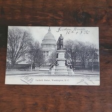 Foster & Rapiold Garfield Statue Lithograph Postcard 1909 Washington DC 