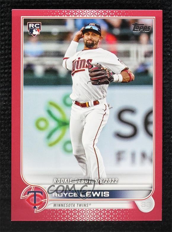 2022 Topps Update Debut Mother's Day Hot Pink /50 Royce Lewis #US149 Rookie RC