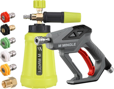 #ad #ad M MINGLE High Pressure Washer Gun Snow Foam Lance 4000 PSI Cannon Foam Blaster $60.76