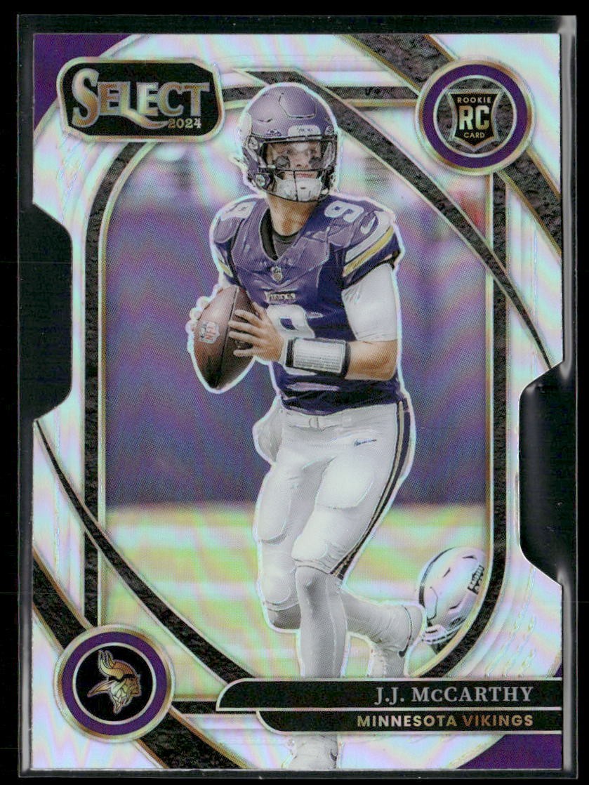 2024 Panini Select #246 J.J. McCarthy Silver Prizm