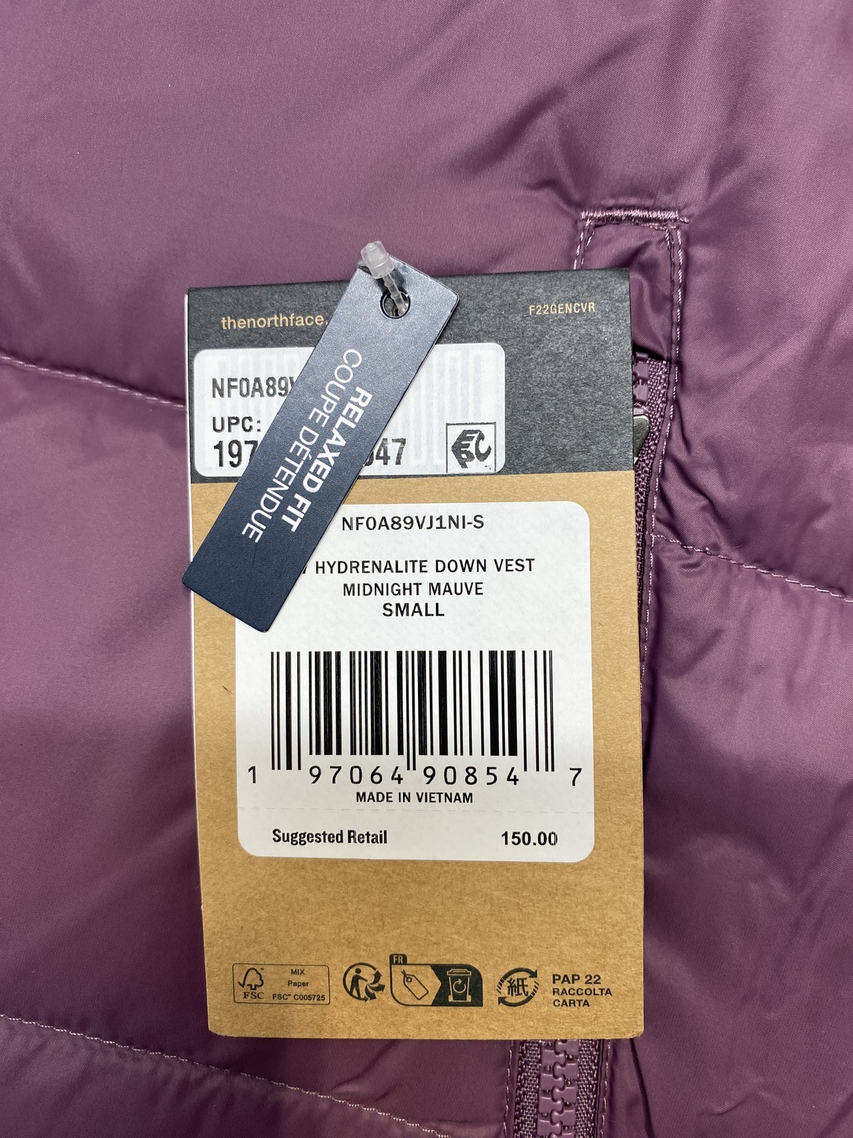 The North Face Womens Hydrenalite Down A-Line Vest Size S Midnight Mauve thumbnail 12