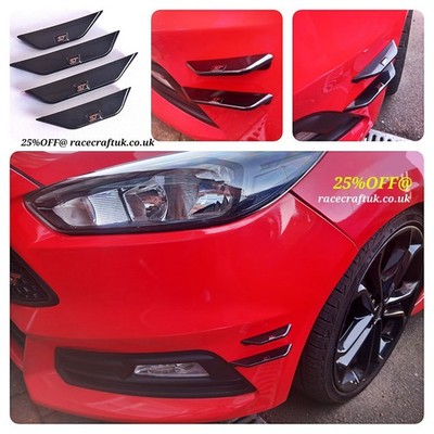 Passend für Ford Focus ST MK3/3.5 Stoßstange vorne Canards X4 Focus ST CANARDS X4 FOCUS ST