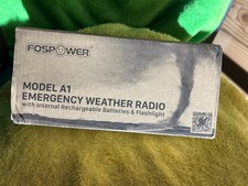 FosPower Emergency Weather Radio Model A1 NOAA/AM/FM with 7400mWh Portable