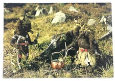 Norway Trolls Postcard Forest Folk Copper Pot Normann 10-9 Oslo
