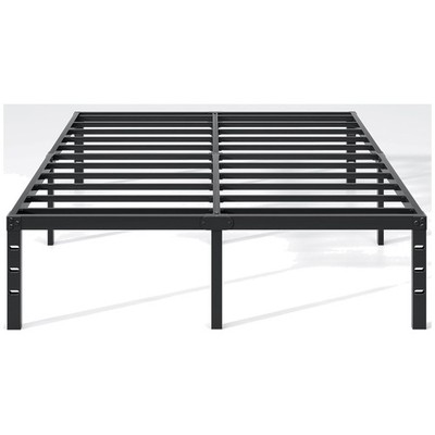 14 Inch King Metal Bed Frame - Under-Bed Storage & Mattress Foundation Included