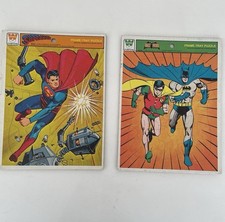 Vintage Batman Superman Frame Tray Puzzle Whitman It s Kid Tested 1966 H2