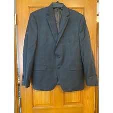 Men's LAUREN RALPH LAUREN Blazer Wool Blend HOUNDSTOOTH Sport Jacket 40S Brown