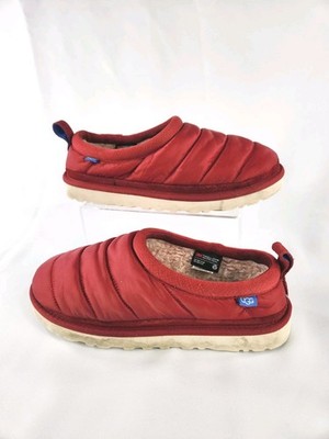 UGG Tasman LTA Puff Lined Slipper Samba Red Insulated Slip-on Shoe Mens Size 10 
