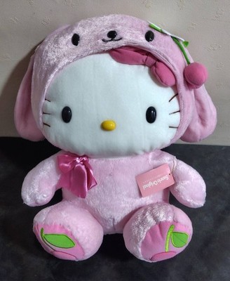 Hello Kitty Costume Doll Plush LL Bun Ear, Droopy Ear Bunny, Cherry 2005 Sanrio