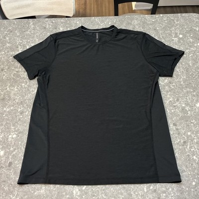 Ten Thousand Durable Shirt Men Large Black Performance Tee Athleisure Active Gym