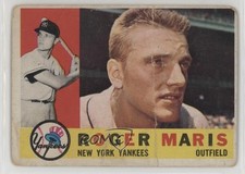 1960 Topps Roger Maris (White Back) #377 0v9