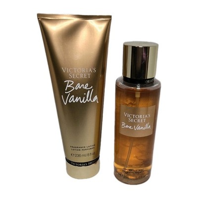 Victoria's Secret Bare Vanilla Fragrance Set Fragrance Mist & Fragrance Lotion 