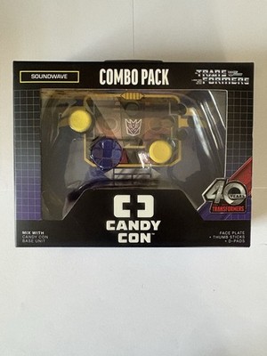 *New* Candy Con Transformers Soundwave Combo Pack Face Plate Blue Yellow