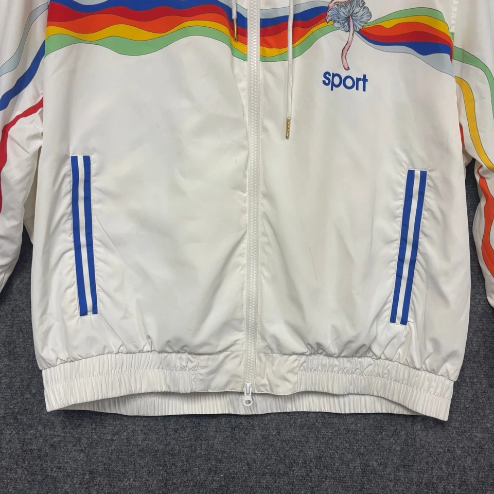 Casablanca Men’s white mushroom track jacket size XXL - Image 3 of 4