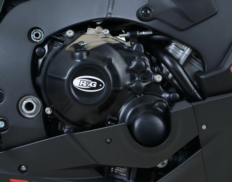 Couvre-carter droit R&G RACING noir protection premium en polypropylène injecté