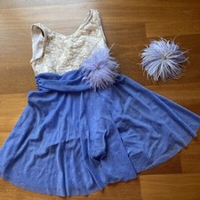 Weissman Dance Ballet Lavender Costume Rhinestone Sparkle Medium Child Tutu