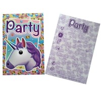5 Einladungskarten Einhorn Unicorn Kindergeburtstag Geburtstag Party Feier