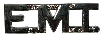 E.M.T. Silver Small Motorcycle Hat Cap Lapel Pin POS-363