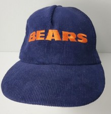 VTG Chicago Bears NFL Starline Corduroy Snapback Baseball Cap/Hat Adjustable
