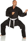Karate Suit Black Karate Gi Pollycotton Kids/Adult Aikido Uniform with Free Belt