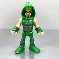 Imaginext DC Super Friends GREEN ARROW figure w/cloth hood from Series 5