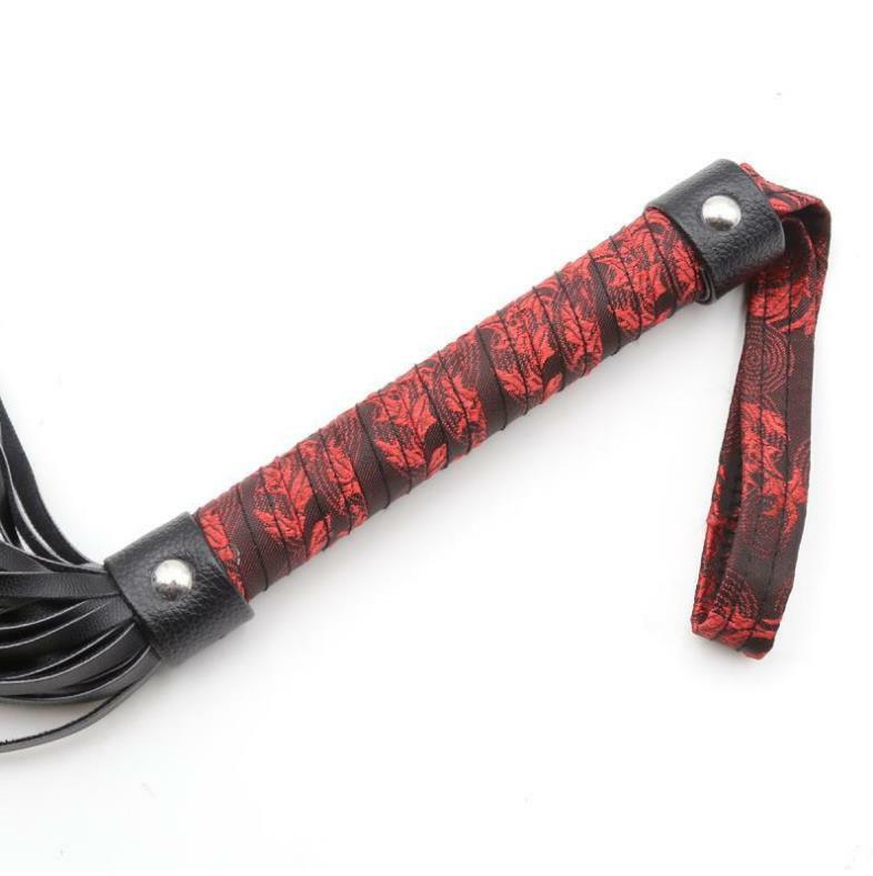 Antiquity Horse Folgger Whip Faux Leather Flogger Riding Crop Handle Roleplay