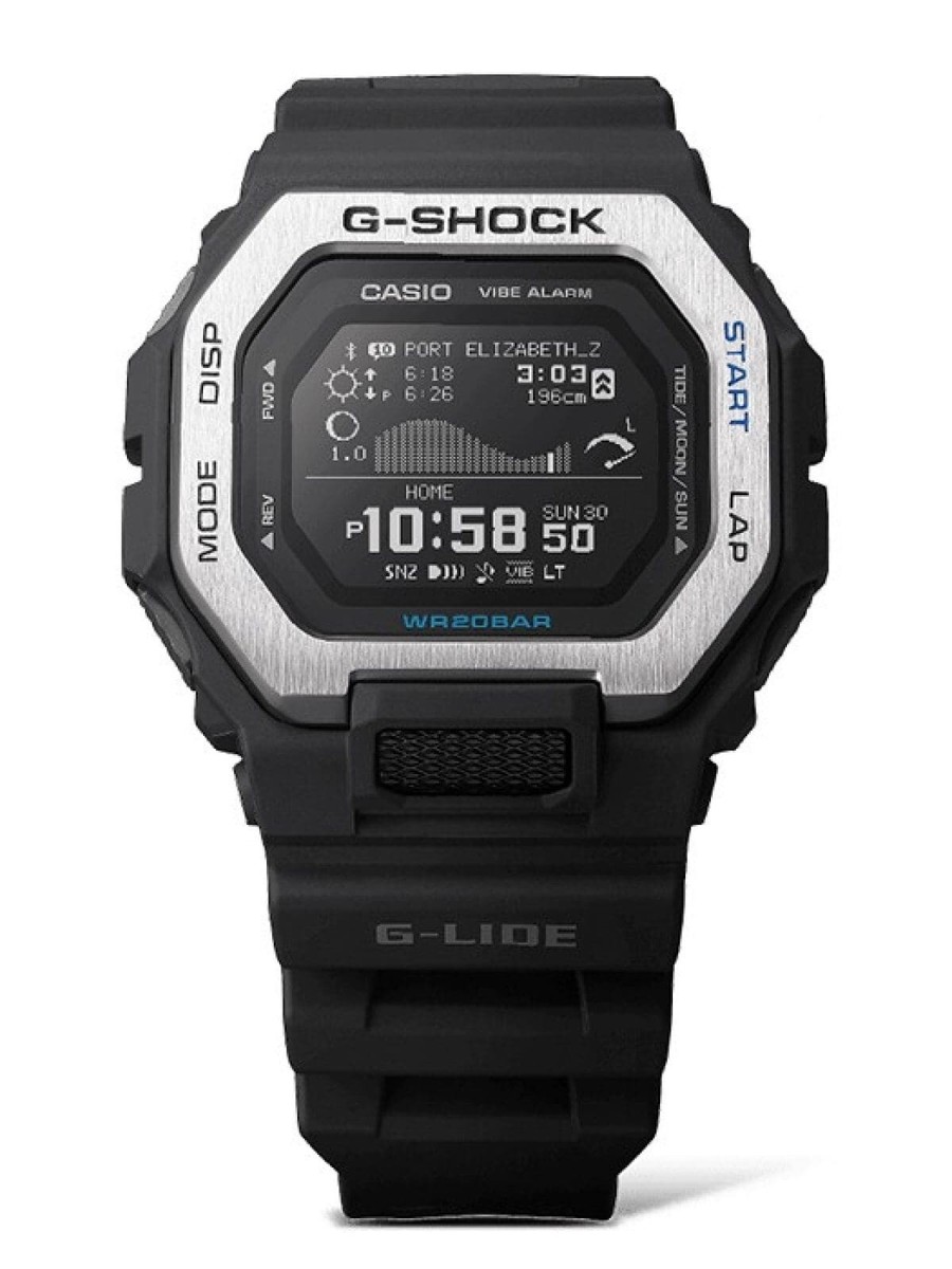時計 G-SHOCK G-LIDE SUNTORY GIN SUI CASIO G-SHOCK Men's Watch GBX-100-1JF G-LIDE Surfing Bluetooth