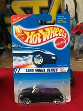 1995 Hot Wheels #349 Models Series 9/12 POWER PIPES Drk Blue w/Chrome B551