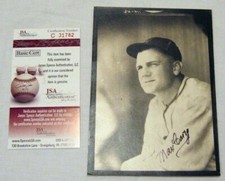 Max Carey D.76 signed / autographed photo JSA