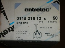 ABB Entrelec M4/6SNT 0115215.12 4 mm 12AWG Disconnect Terminal Blocks 17 Pcs.