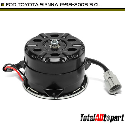 Radiator Fan Cooling Motor for Toyota Sienna 1998-2003 Shroud marked T1 or T2