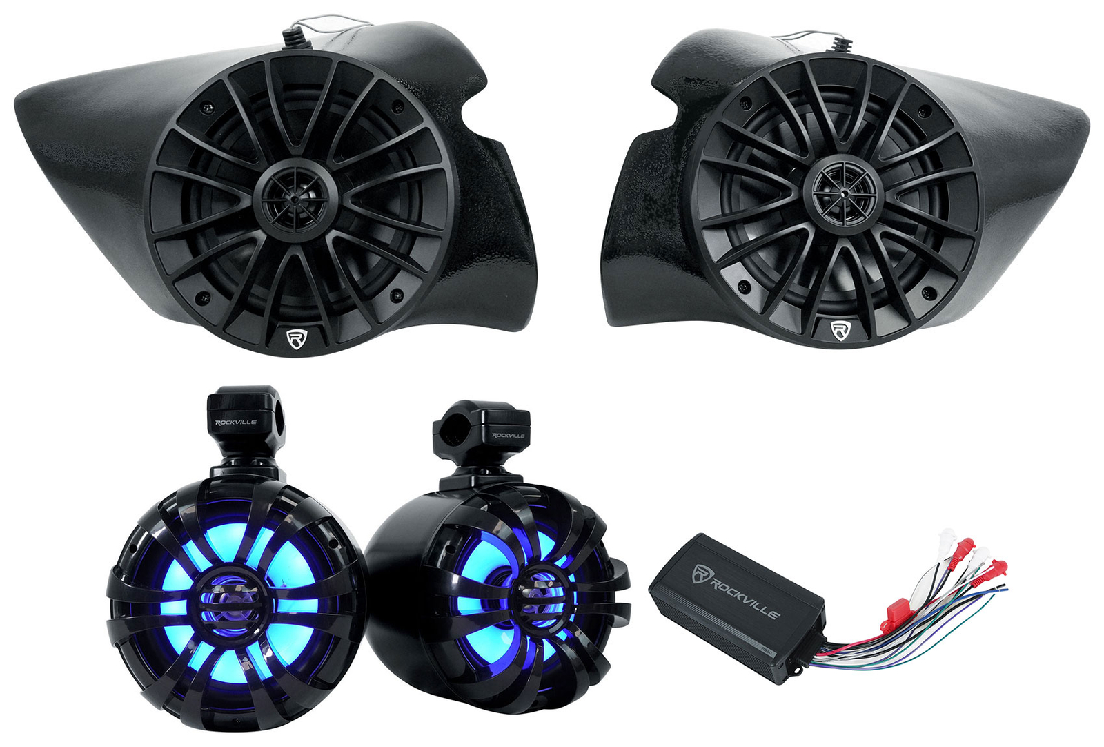 Панель Rockville RZL6колонки Towerусилитель PS40 для Polaris RZR XP41000 2014-2018 годов выпуска