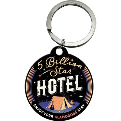 Nostalgic-Art - Keychain Keyring Ø 1.6 inch Stainless Steel - 5 Billion Star 